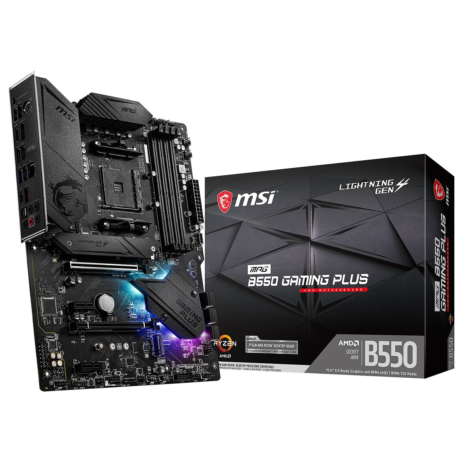 Carte Mère MSI MPG B550 Gaming Plus (AM4) Carte Mère MSI MPG B550 Gaming Plus (AM4)